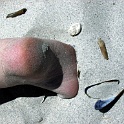 fuss im sand