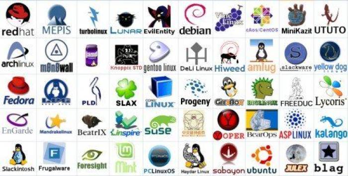 Logos der wichtigsten Distributionen